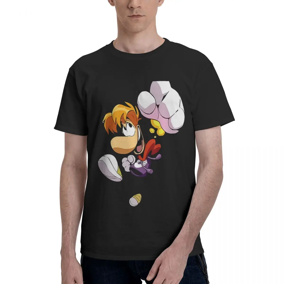 قمصان Rayman Fist 100% قطن كاجوال مريحة للتنفس لكرة القدم 2025 تي شيرت جرافيك #1