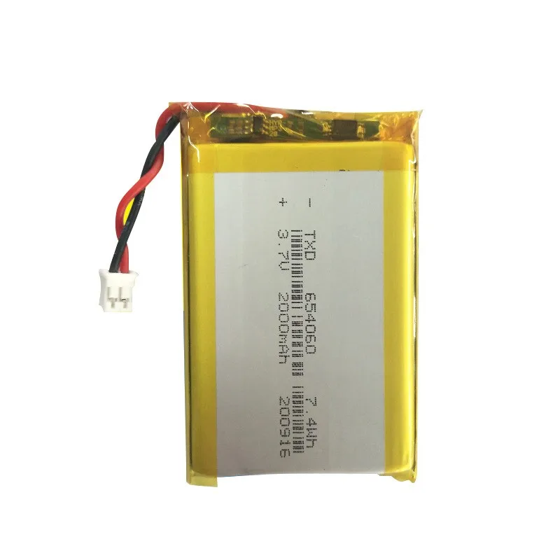 buy more will cheap 654060 polymer lithium battery 2000mAh 3.7V thermometer lithium battery digital photo frame battery