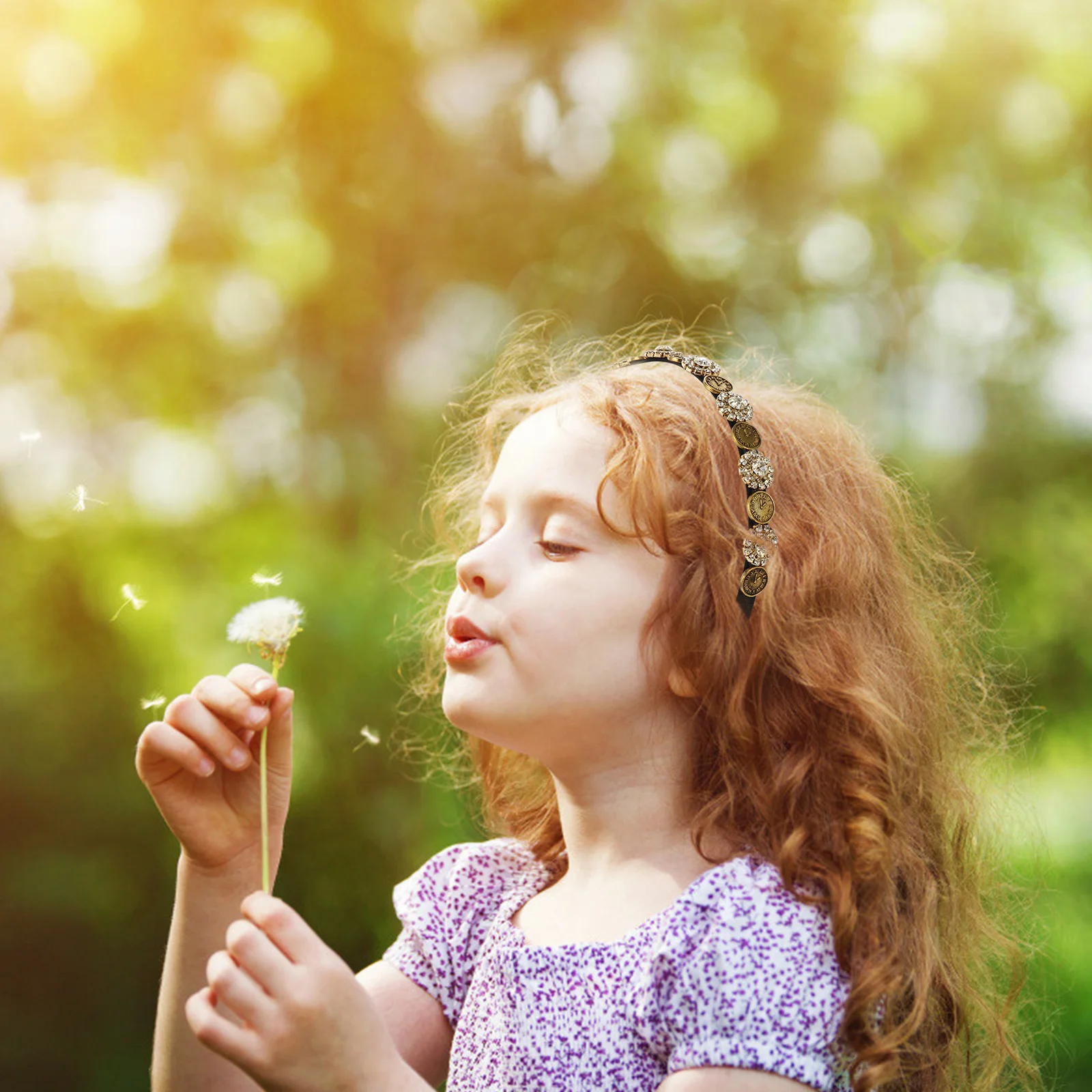 

Rhinestone Headband Elegant Vintage Bridal Hair Accessory For Wedding Party Headdress Lightweight Fashion Hair Hoop