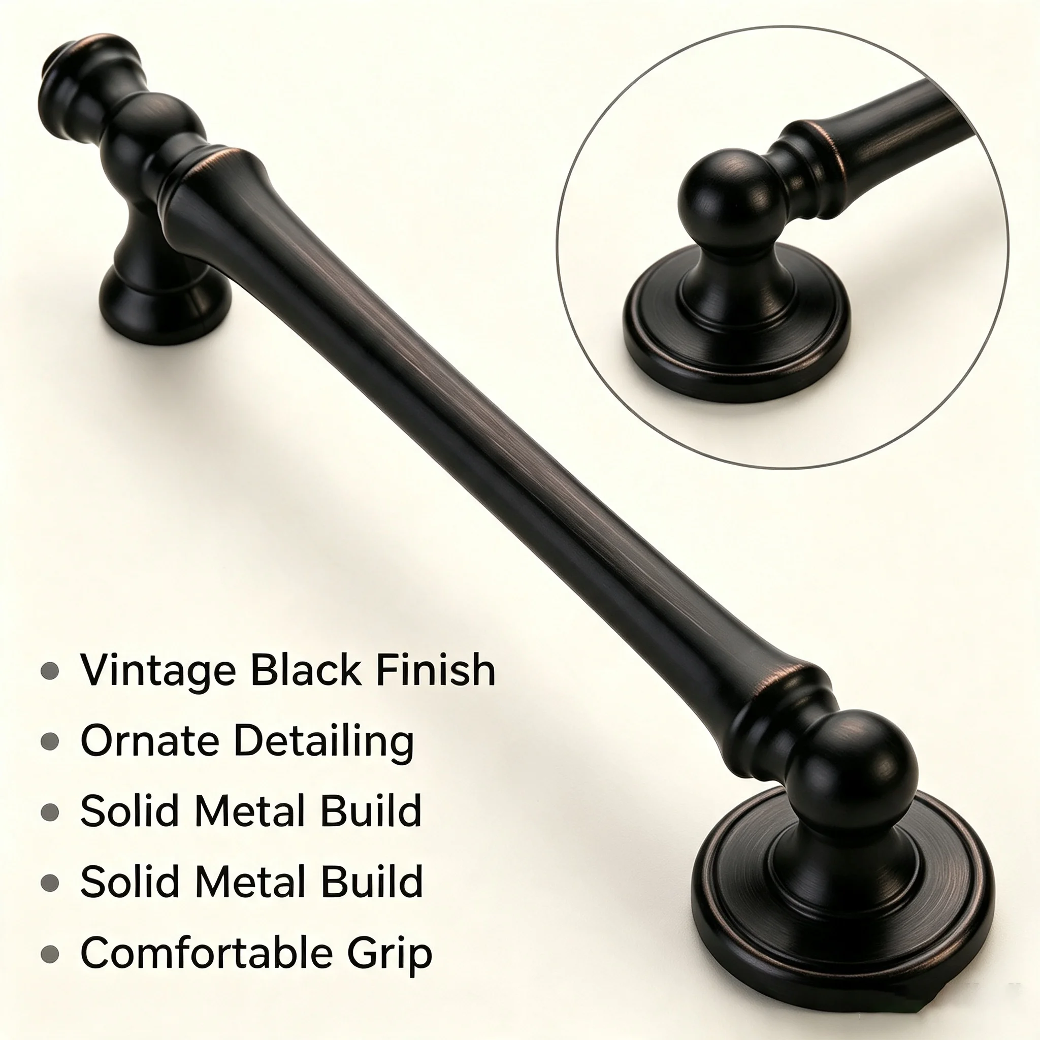 10PCS Cabinet Handles Oil Rubbed Bronze Cabinet Pull Handles Hardware Cupboard Drawer Pulls