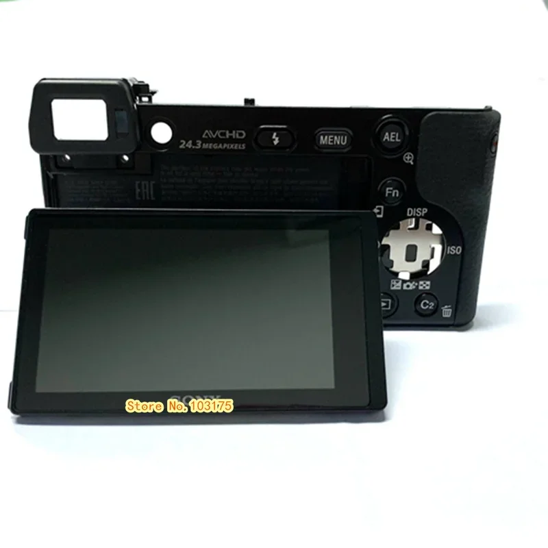 New Original Repair part  For Sony A6000 ILCE-6000 Black Rear Case Shell Cover with LCD Display Screen Unit Camera Replacemnet