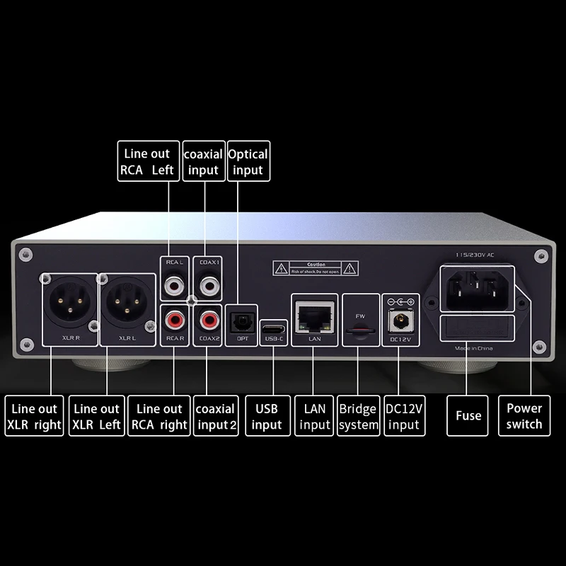 مكبر صوت لسماعة الرأس من غوستارد ، DAC متوازن أمبير FPGA MQA 8X غاسل روون بريدج AK4499EX ، audalltic AH90