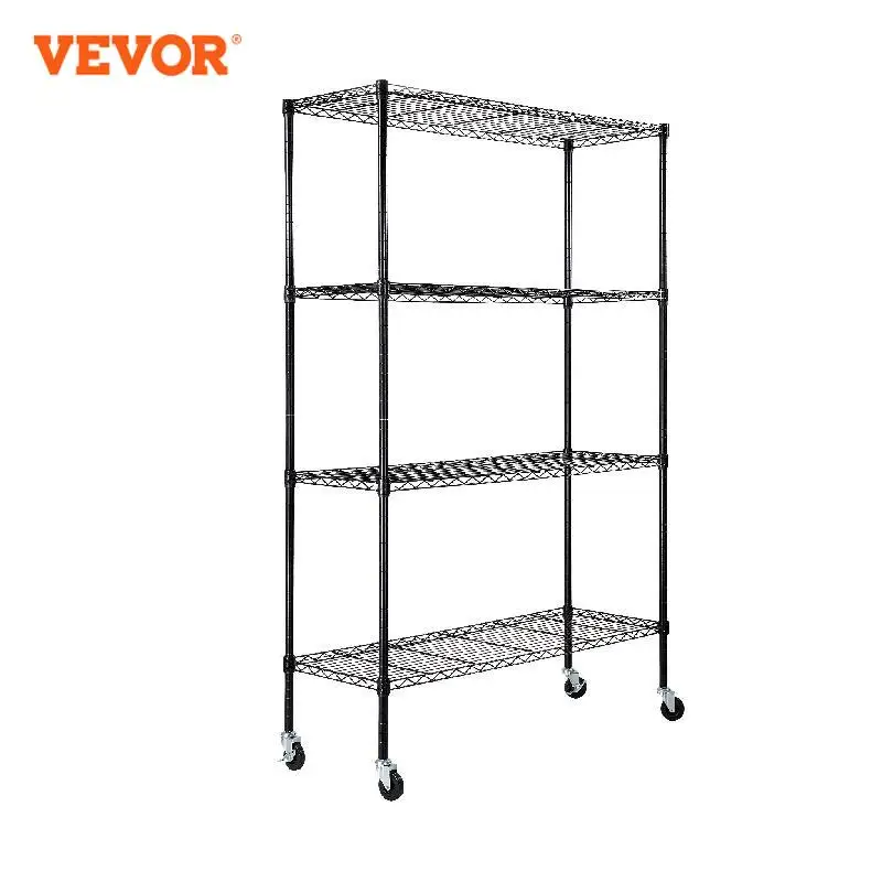 

VEVOR 4 Layers Storage Shelf Ladder Shelving Stair High Shelf Unit Bookshelf For Kitchen Warehouse Commercial Space Racks