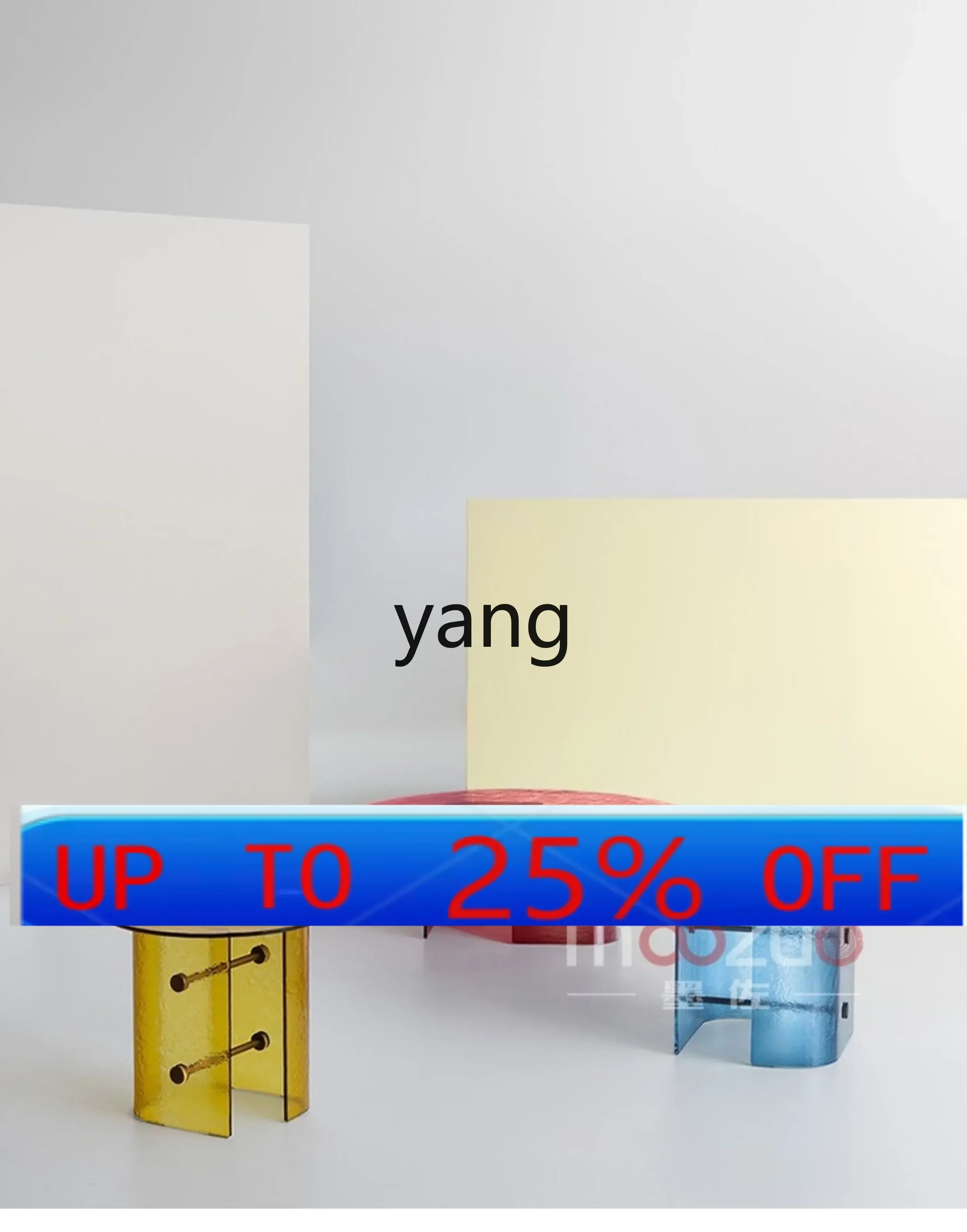 

LMMmodern simple hot melt water ripple round coffee table household multi-color sofa side table