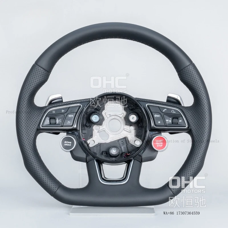 Suitable for 18-23 model B9 car steering wheel modification and upgrade to a high-end sports full-leather component steering whe