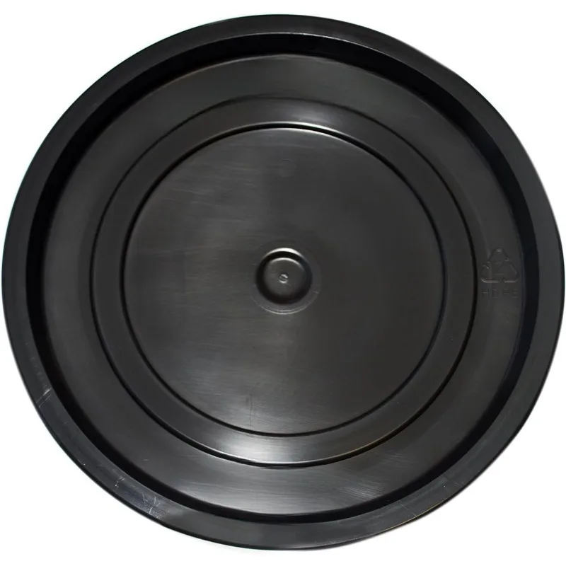 10 Buckets and 10 Lids, Black (4.4 Gallon) - Plastic Material,20L Plastic Barrel Car Bucket, Kimchi Bucket
