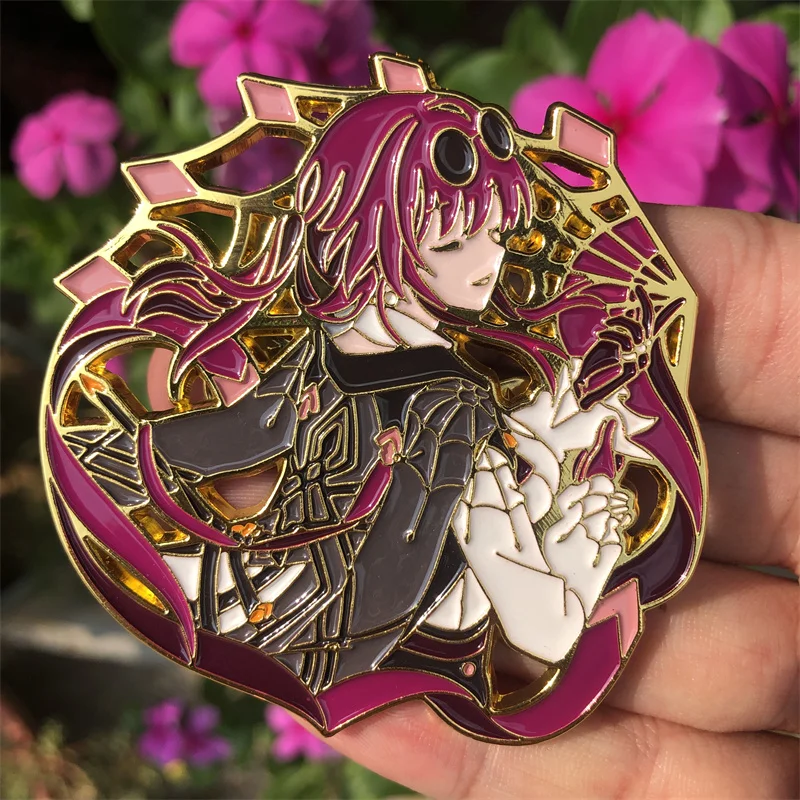 Honkai: Star Rail Kafka Brooch Pin Game Anime Cosplay  Accessories Backpack Pendant Metal Prop Badge Gift