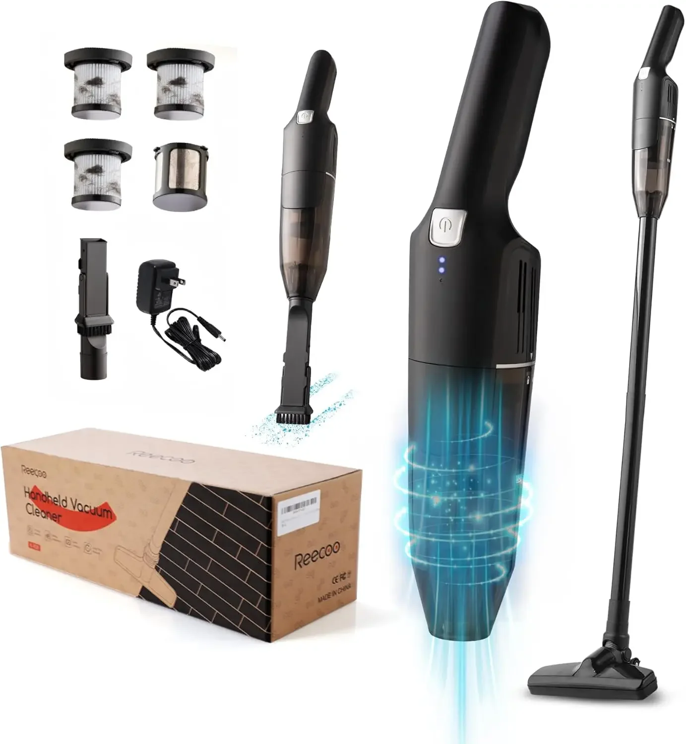 

li-Cordless Stick Handheld Vacuum Cleaner, 10-17Kpa 2-Level Suction, Fast Charging, for Floors, Carpets, Car Seats, Sofas, Hair