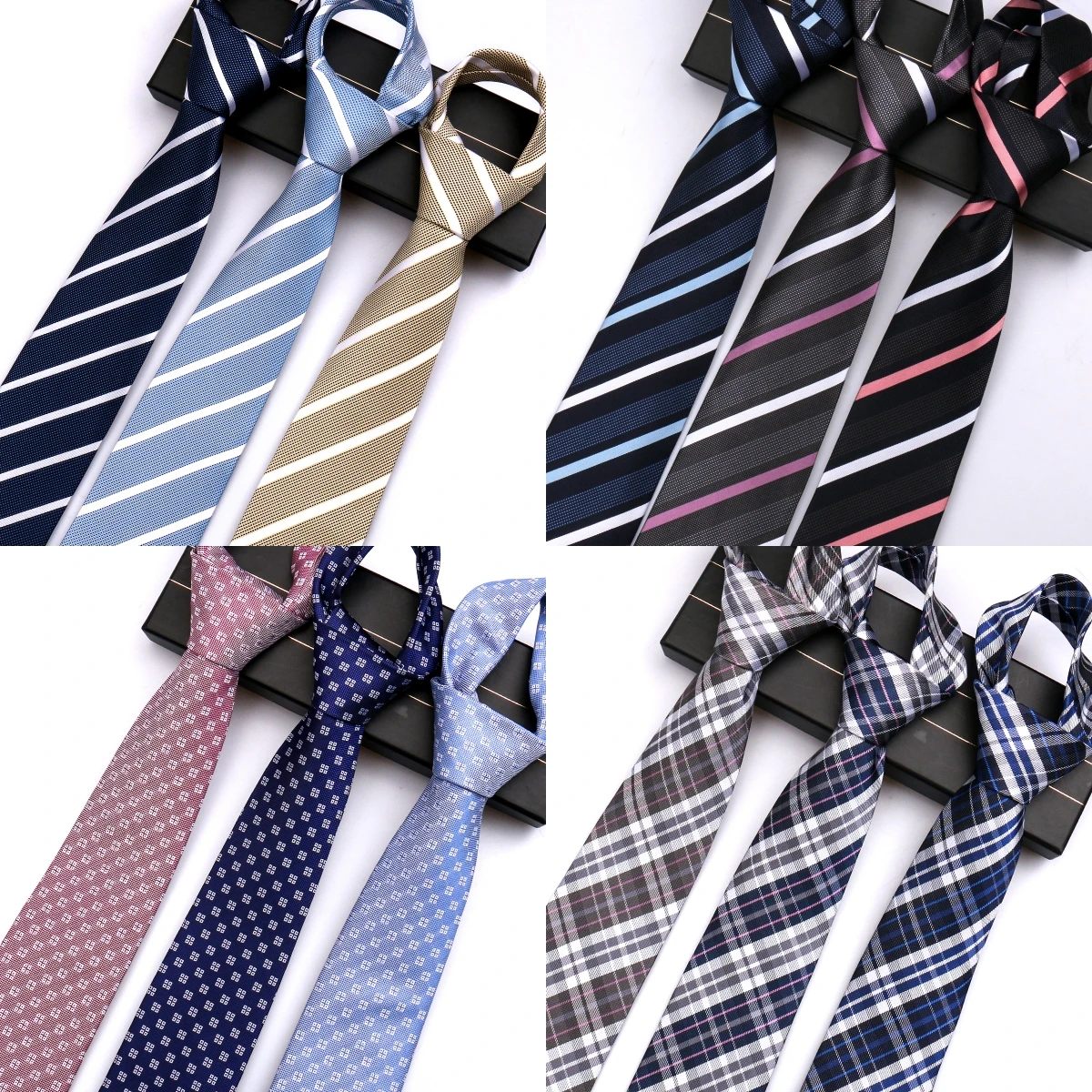

Fashion Elegant Men's Necktie Striped Plaid Dot Luxury Silk Tie Gifts For Men Business Wedding Party Gentleman Suit Accessories