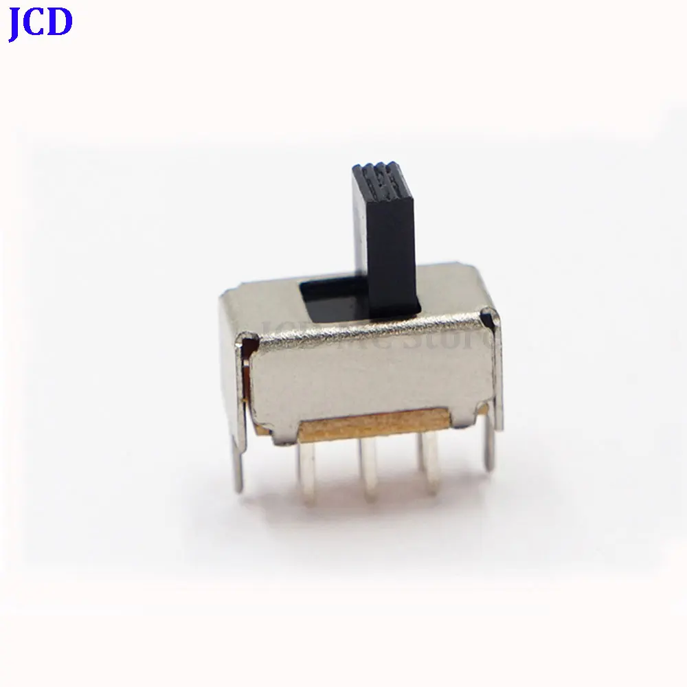 

SS-22E01 2P2T Double pole double throw 2 position slide switch DIP 6 pin verticle type with 2 fixed pin