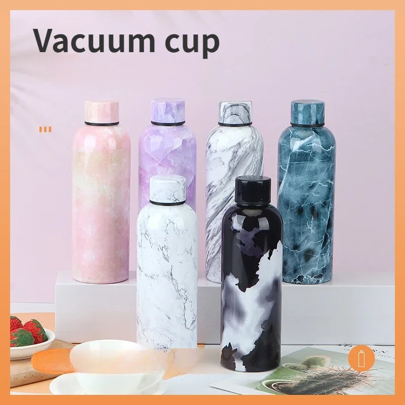 

500ML stainless steel thermos water bottle children's thermos cup outdoor small cold water metal mug travel portable water cup