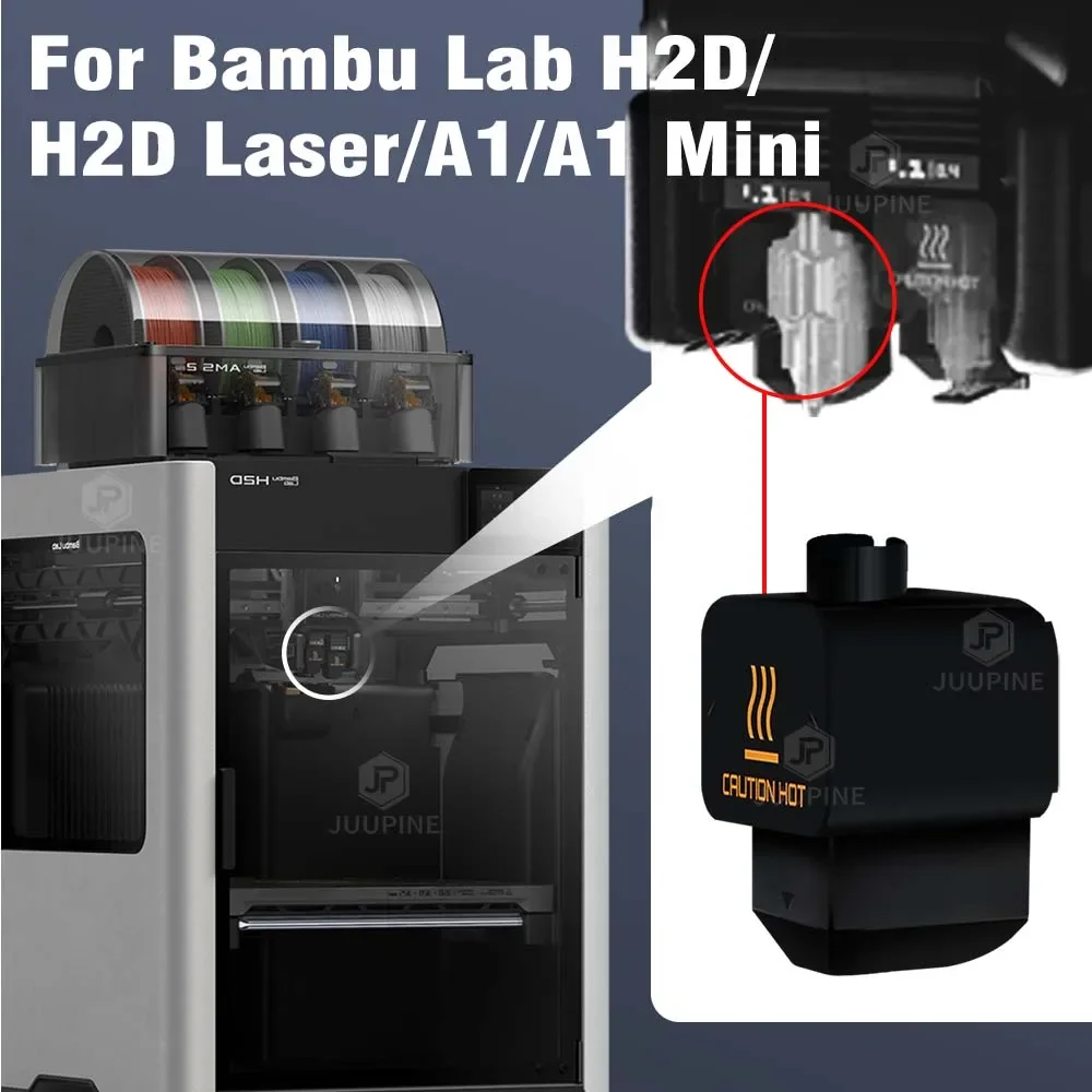 

Silicone Sock for Bambu Lab H2d Hotend Spare Parts Bambulab H2D and H2D Laser Hot End Cover 3D Printer Accessories