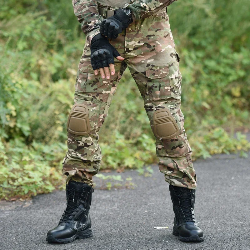 البدلة التكتيكية القتالية CP موحدة Softair الرجال الملابس المشي لمسافات طويلة تي شيرت التمويه قميص البضائع السراويل الركض مجموعة الصيف مخيم الملابس