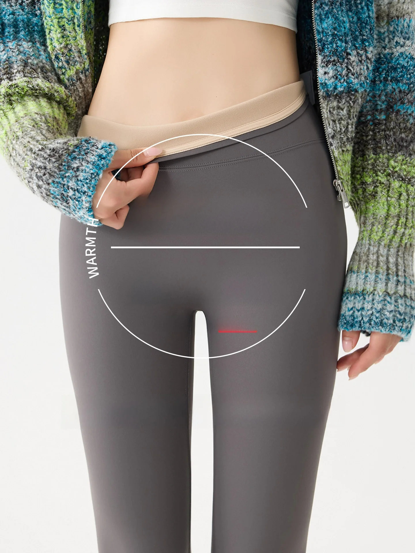 

Harbin -40 Deees Fce Lined ark Skin Yoga Pants Women's Thi Warm Tight Fit Base Layer Pants High Waist Nine Pants