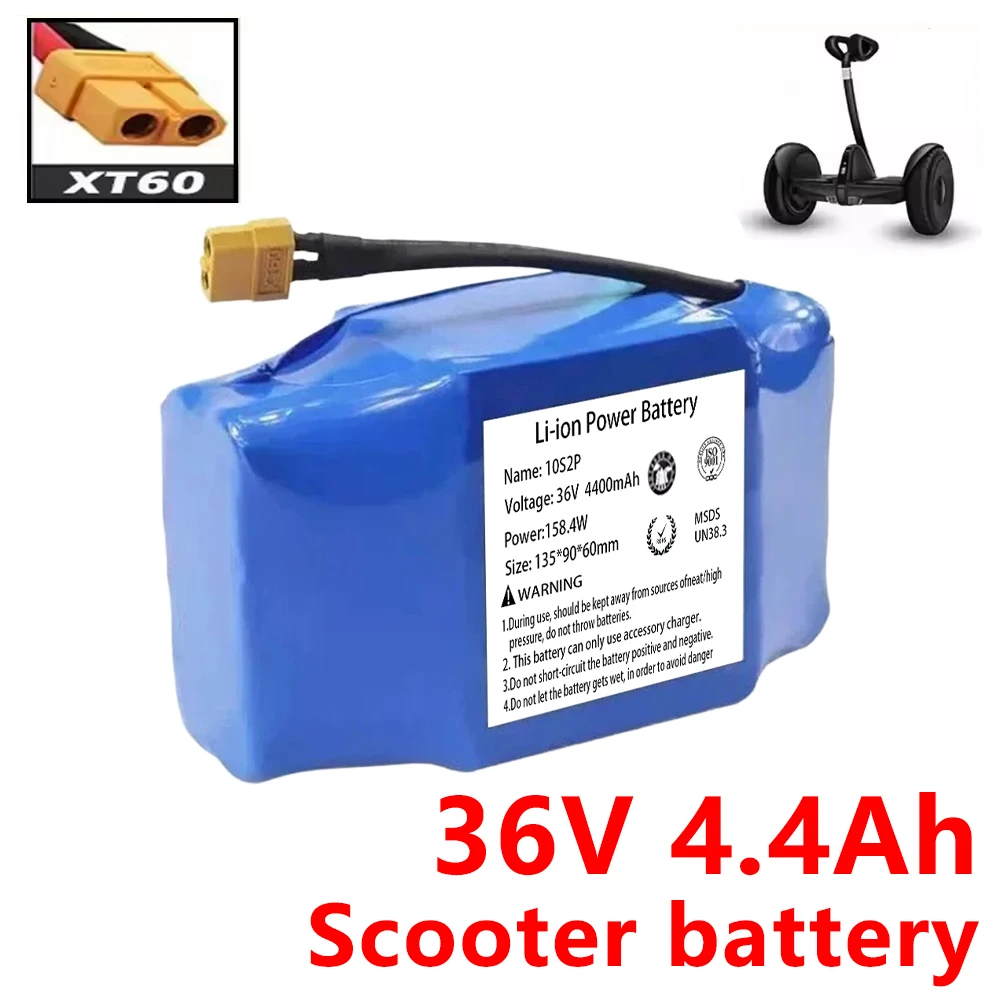 

36 В 10S2P 4,4 Ач SU Origina Перезаряжаемая литиевая батарея 4400 мАч 18650 Электрический самобалансирующийся скутер Ховерборд Батареи