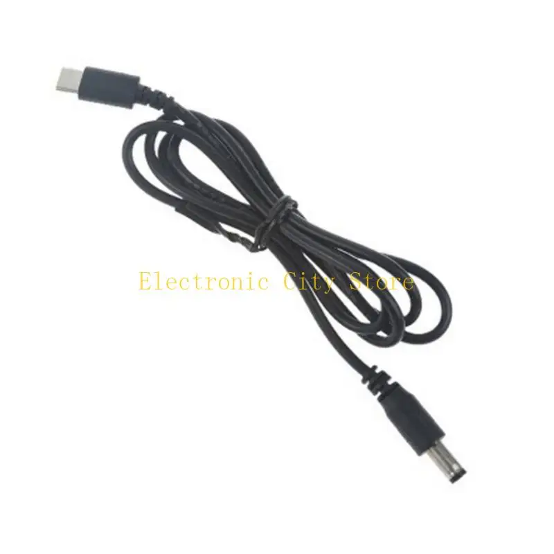 DC5.5mm Round Port Cable Fast Charging Cable Suitable for Monitors Speakers HU8D