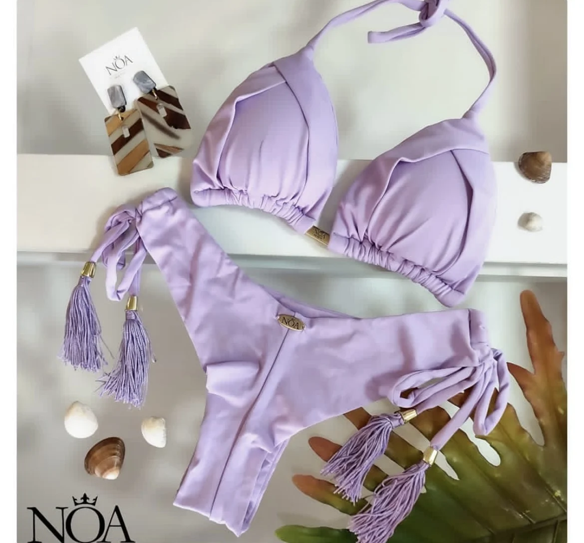 RUOTONGSEPT 2025 Nowy seksowny trójkątny kostium kąpielowy dla kobiet w 13 kolorach Brazylijskie stroje kąpielowe bikini Push Up Strój kąpielowy Bikini plażowe
