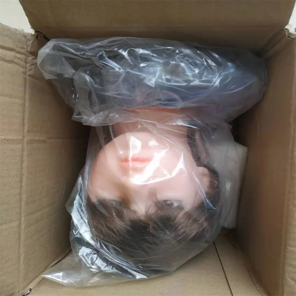 Transparent Inflatable Female Mannequin for Men, Female Art, Cloth Body, Photography, Inflation, Shooting,Maniqui Hair Head 65cm