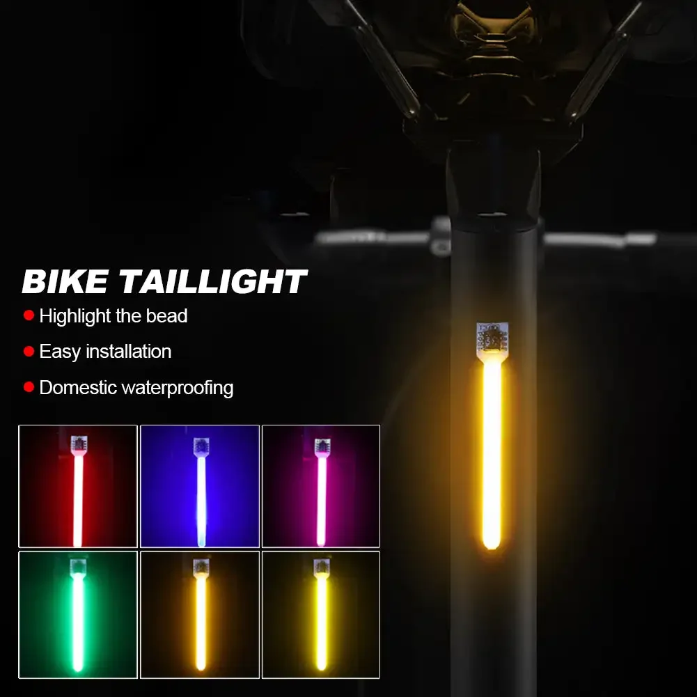 Bike Warning Lights Rechargeable Bicycle Tail Light Multi Light Modes Bicycle Photon Drop Rear Light Creative for Night Riding