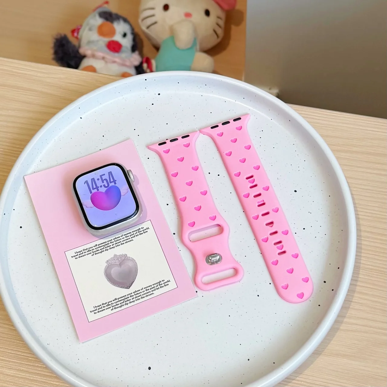 Love Heart Cutout Band For Soft Silicone Watch Strap For Apple Watch Ultra Series SE 11 10 9 8 7 Multi Color Casual Wristband