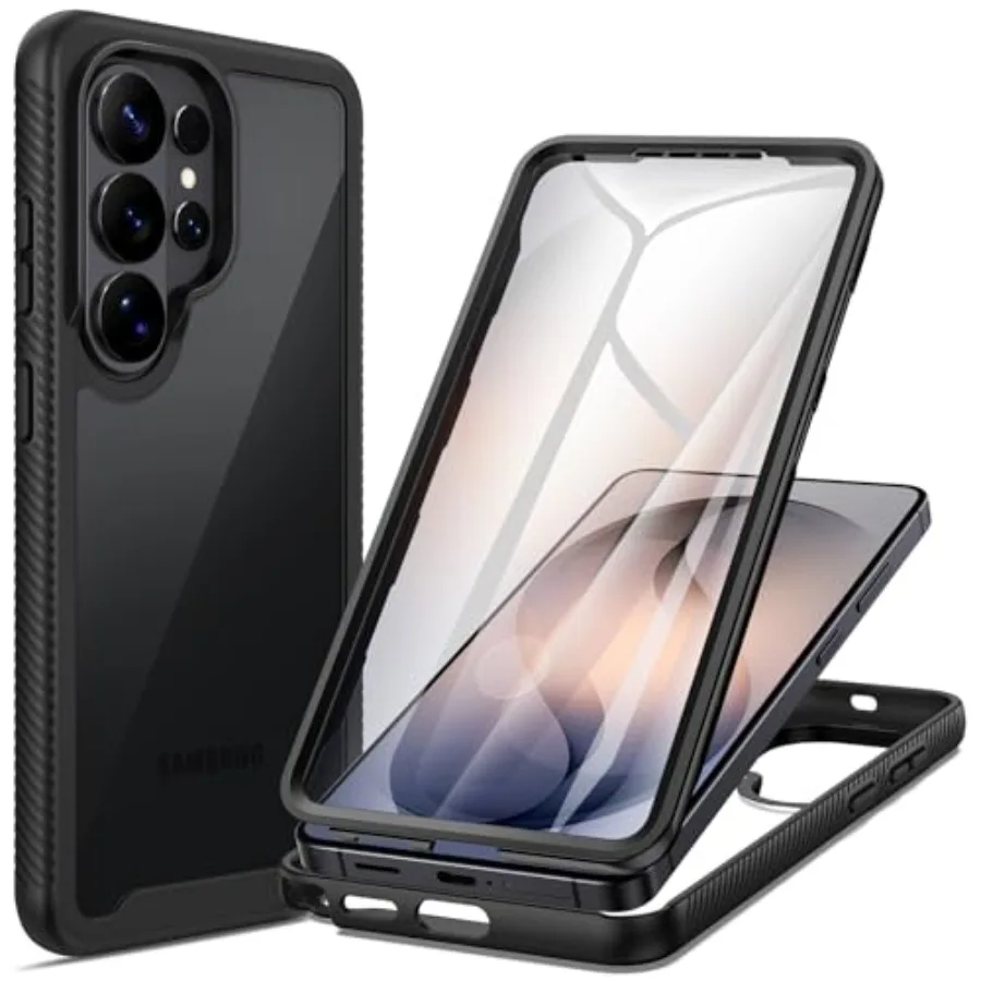

Чехол для Samsung Galaxy S26 Ultra: Противоударный, с защитой экрана, тонкий, полноразмерный защитный чехол для телефона