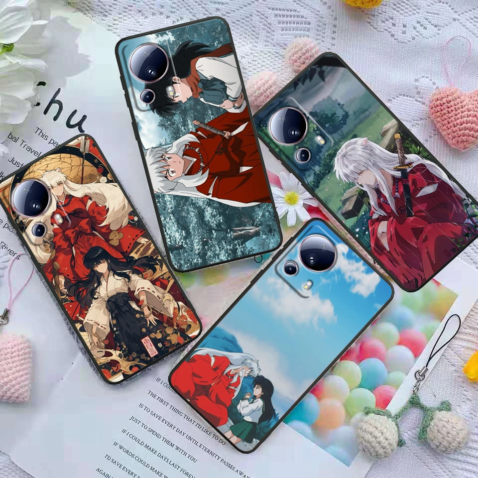 Anime InuYasha Cool Cover For Xiaomi Mi 14 13 12X 12 11 11T 11i 10T 10 Pro Lite Ultra 5G Black Phone Case