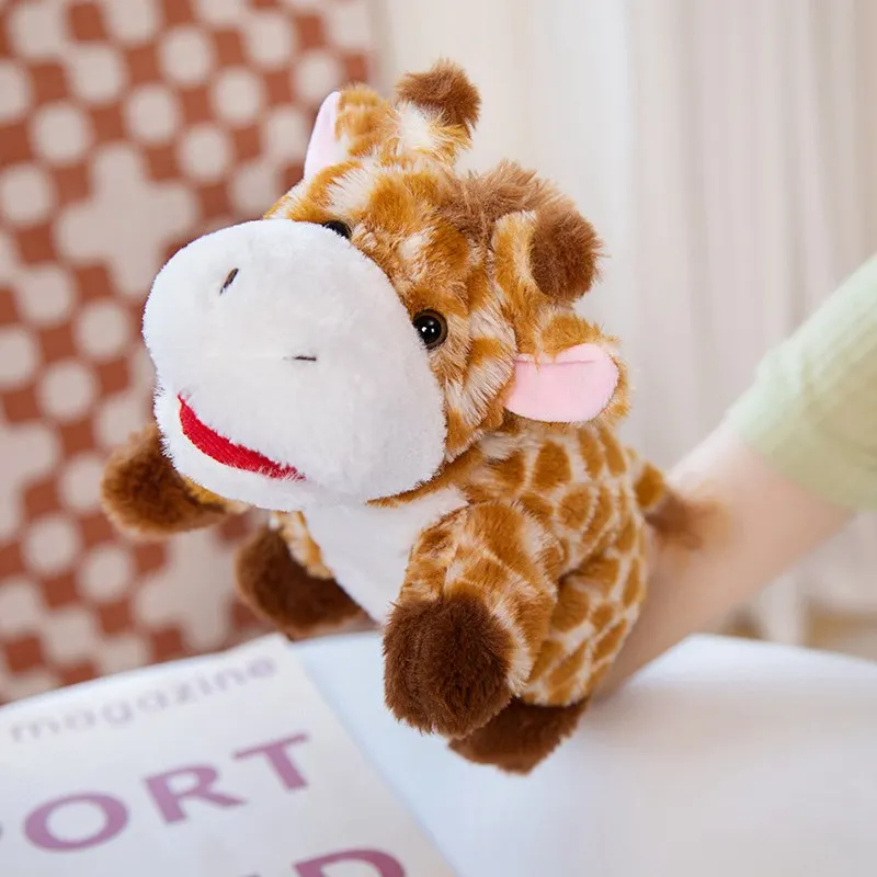 Der Mund kann Giraffe Handpuppen Plüschtiere Pony Puppen Eltern Kind Spiele Kindergarten früh kindliche Bildung Rollenspiel bewegen