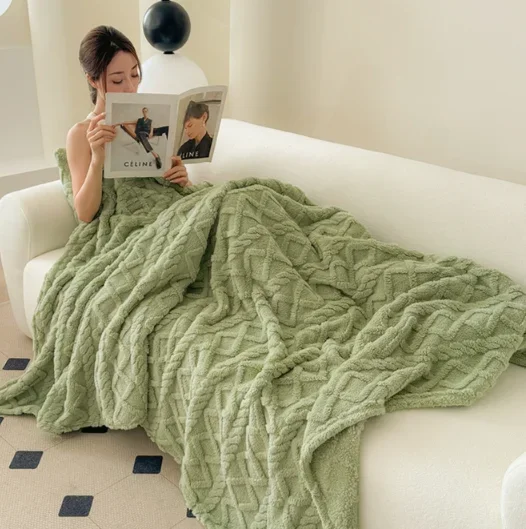 1pc Tower Hibiscus Solid color blanket Comfortable skin friendly soft blanket machine washable high cost effective for bedroom