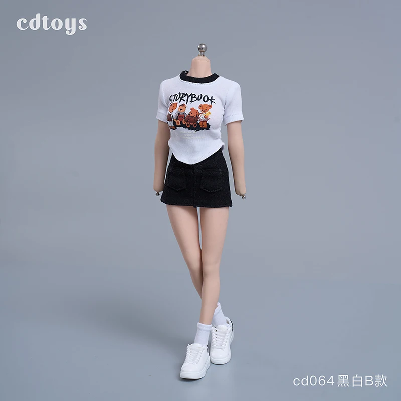 

Cdtoys Cd064 1/6 масштаб женщина-солдат с короткими рукавами на бедрах, комплект для 12-дюймовой экшн-фигурки, колоидальное тело