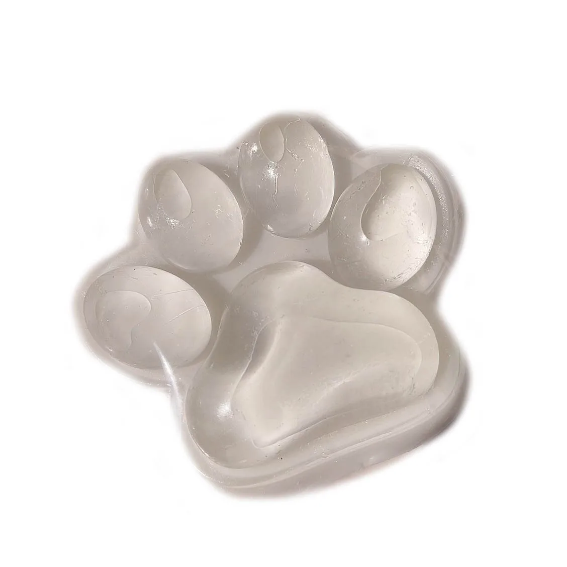 ขนาดใหญ่โปร่งใส Milky White Cat PAW ความเครียดบรรเทาของเล่นน่ารักสีขาว Moonlight Cat PAW นุ่มช้า Rebound ความเครียดบรรเทาของเล่น