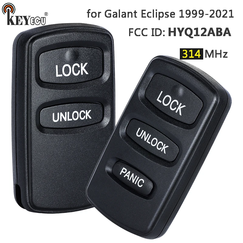 

KEYECU 314 МГц HYQ12ABA 2/3 кнопки сменный пульт дистанционного управления для Mitsubishi Eclipse Galant 1998 1999 2000 2001
