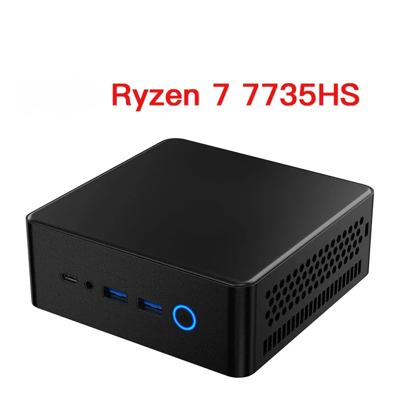 SZBOX Ryzen 7 7735HS MINI PC Windows 11 Pro DDR5 16GB 500GB NVME SSD PCle WIFI BT5.0 4K 60Hz Desktop MINI PC Gamer Computer