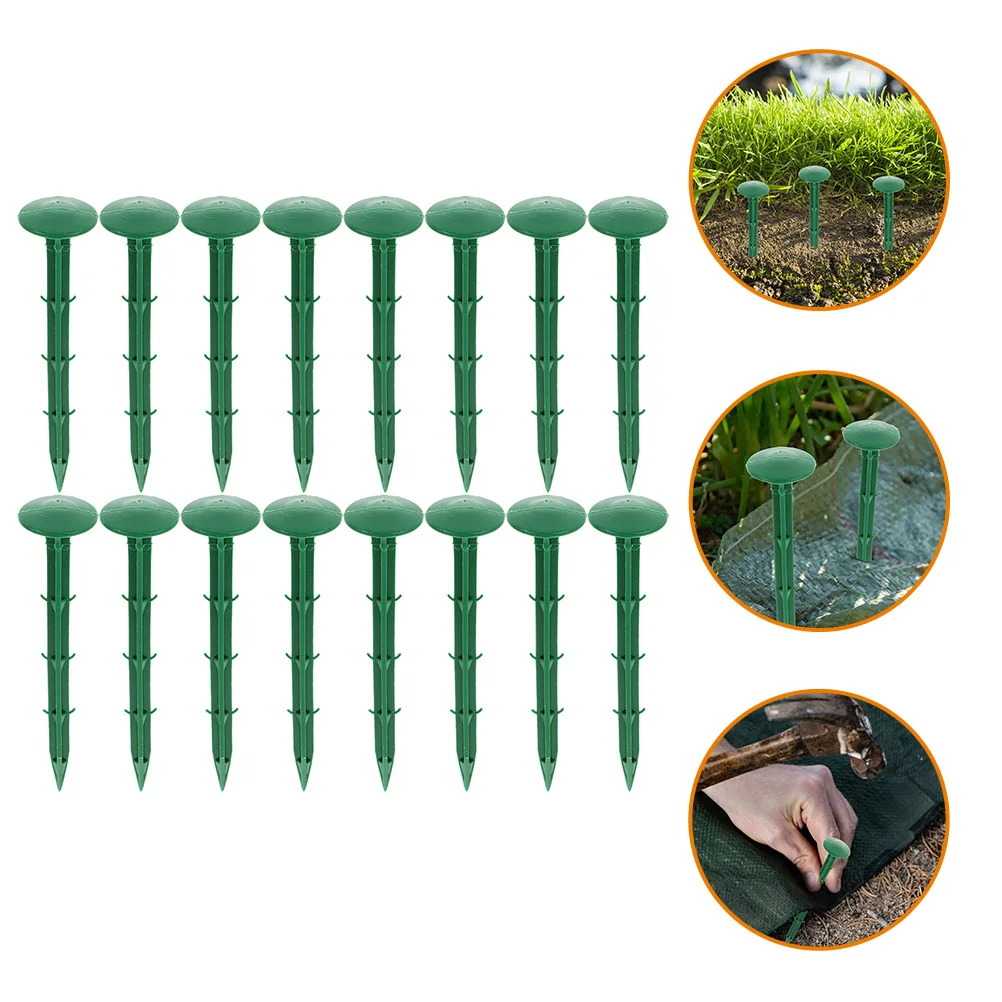 150 pezzi di plastica da giardino pali 8 cm picchetti a terra per tela a prova di erba parasole rete telone fissaggio giardino esterno