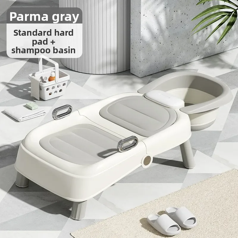 Portable Foldable Shampoo Chair for Babies Children & Adults - Home Hair Washing Lounge Bed Chair for Pregnant Women