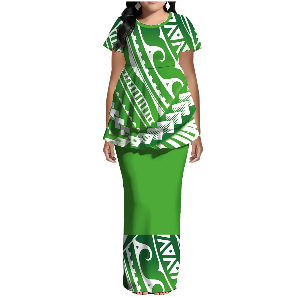 Elegant Woman Puletasi Dress Set Features Soft Fabric Floor-Length Dresses And Custom-Made Fashionable Tops And Long Dresses