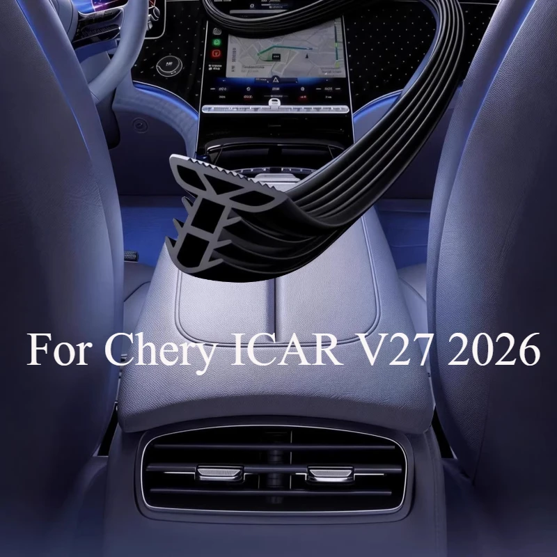 

For Chery ICAR V27 2026 Full Car Door Seal Kit - B-Pillar Wind Noise Reduction Strip with EPDM Rubber & 3M Tape