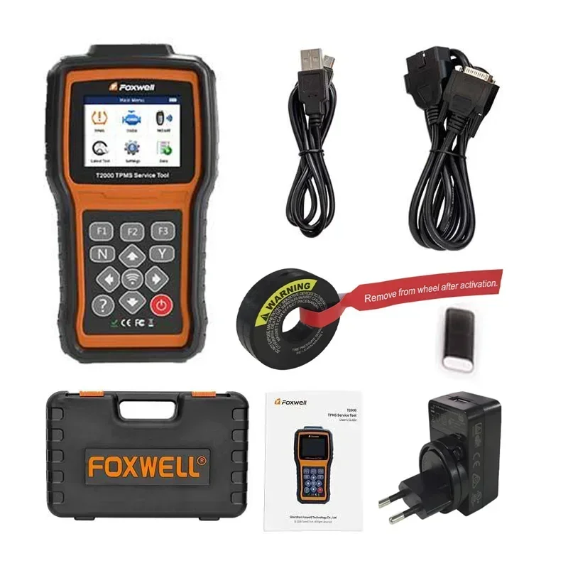 FOXWELL T2000 TPMS Diagnostic Maintenance Tool OBD2 Scanner T10 Tyre TPMS Sensors Diagnose Car Tire Pressure Monitoring System