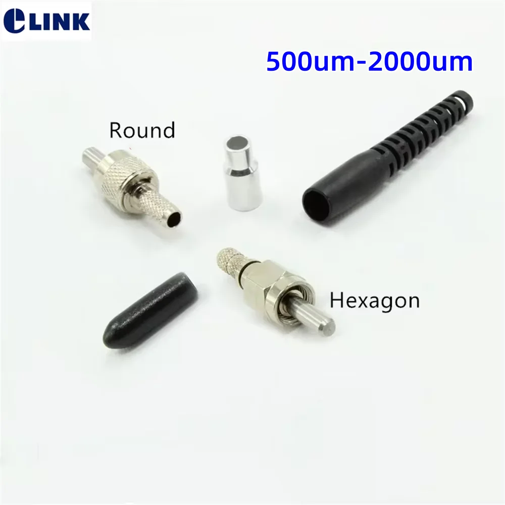 

SMA fiber optic connector kits Metal ferrule 500um 550um 600um 630um 800um 850um1000um SMA905 can be customized FTTH ELINK 10pcs