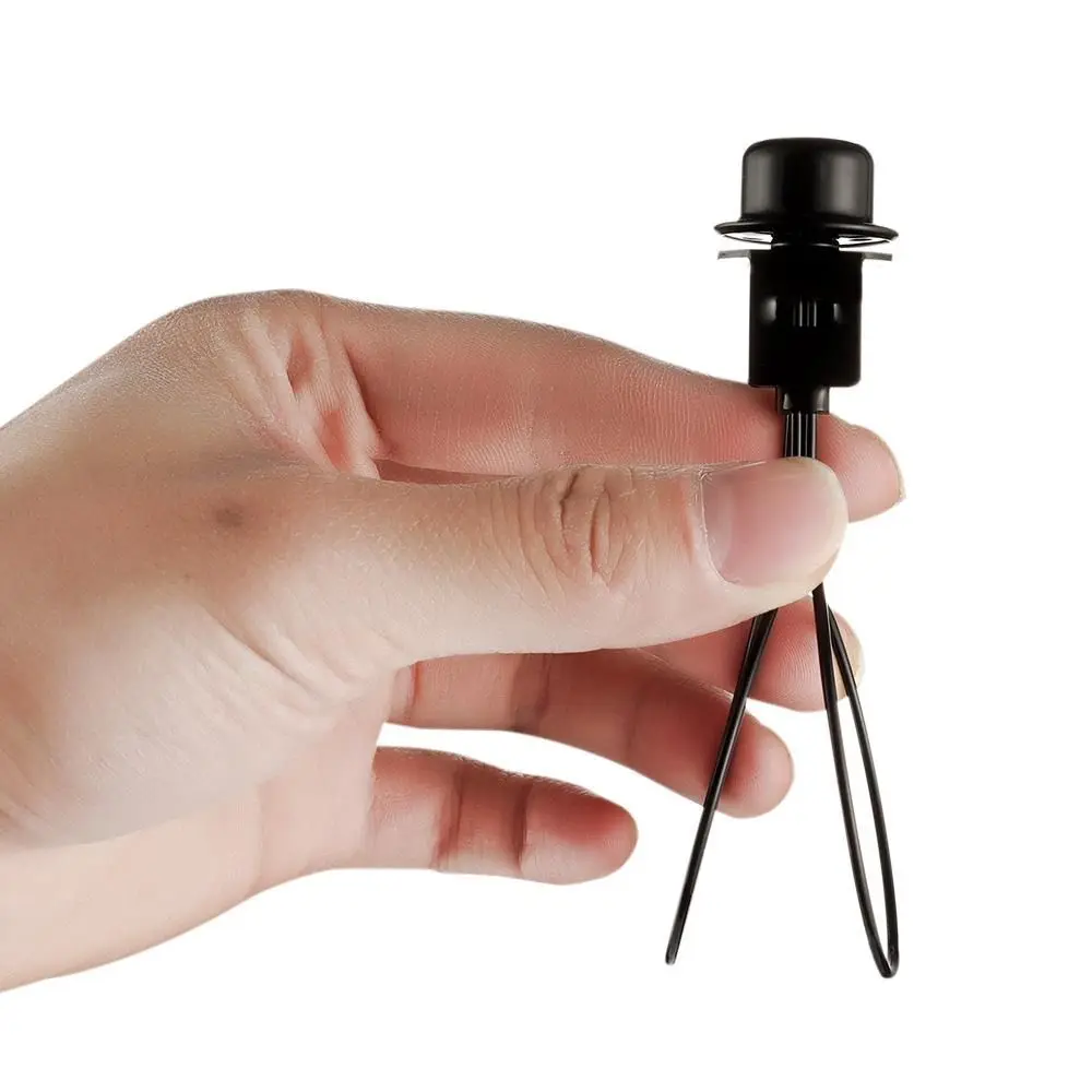 Durable Harp Includes Light Bulb Clip Finial Top Iron Holder Adapter Supporting Lamp Shade Cap Lamp Decoration