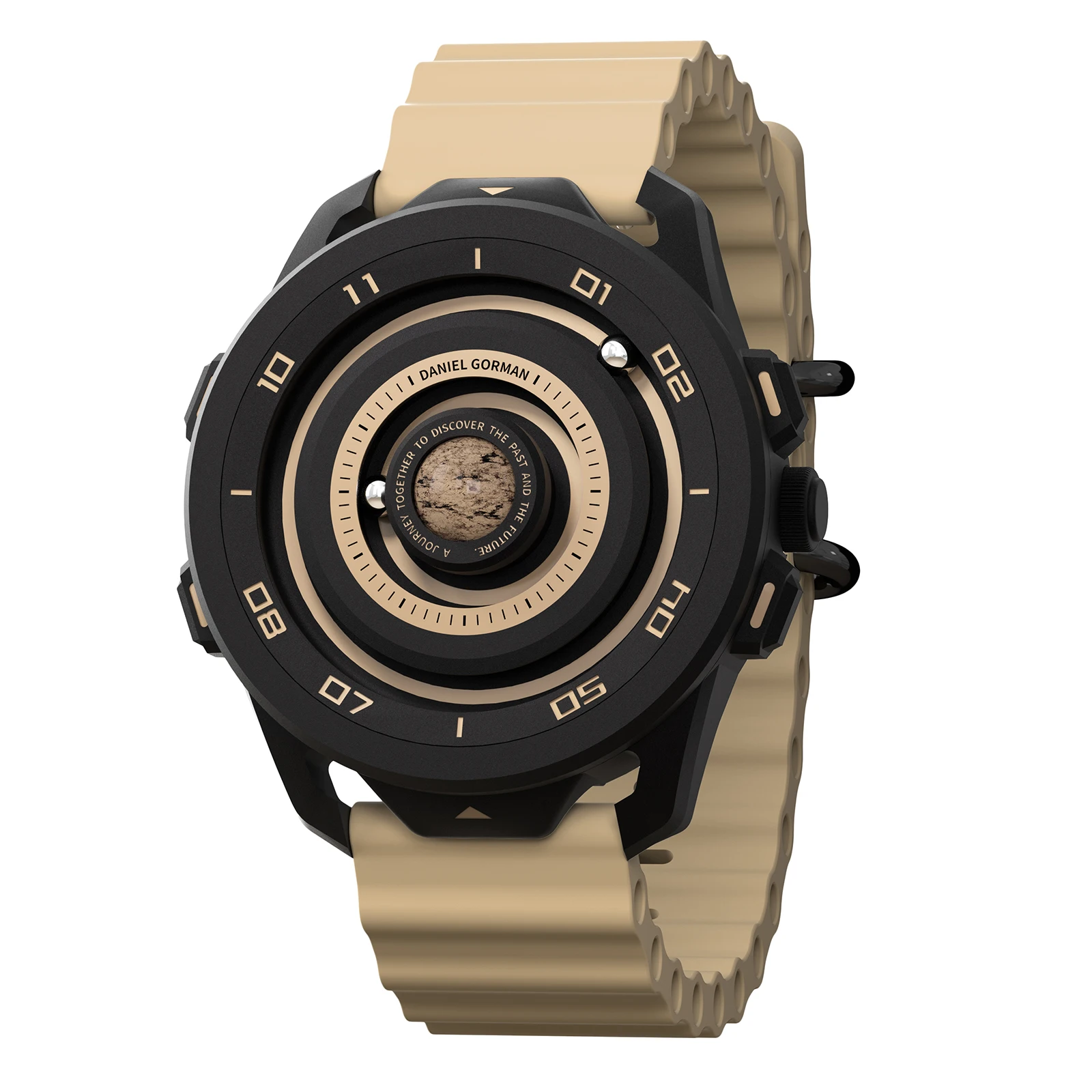 DANIEL GORMAN Magnetic Driven Watch Fashion Waterproof Quartz Wristwatch Rolling Steel Ball Pointer Sports Watches