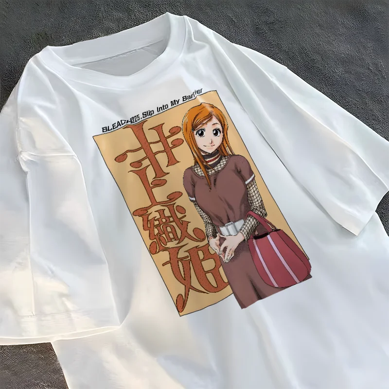 2026 Y2k Anime Bleach Ichigo Kurosaki Graphic Cotton Tshirt Unisex Short Sleeve Fashion Brand Tee Luxury Casual Vintage Tees