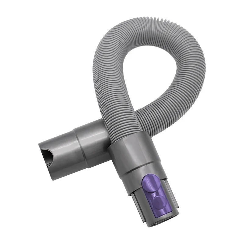 Purple Button Hose For Dyson V7 V8 V10 V11 V12 V15 Vacuum Cleaner Extension Tube Telescopic Pipe Fitting Replacement Accessories