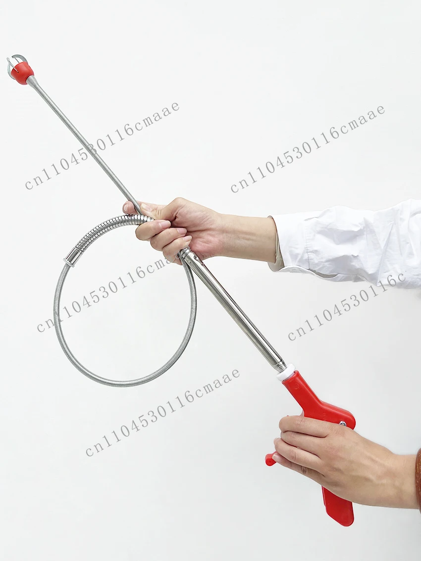 Suitable for toilet drain cleaner pipe unsealer one push floor drain sewer unsealer plastic disposable modern style magic tool