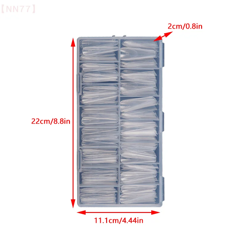 アクリルネイルシェイプ,150個,内部にエッジがあり,完全にカバーされており,エクステンション用のクイック構造型,偽のネイル用