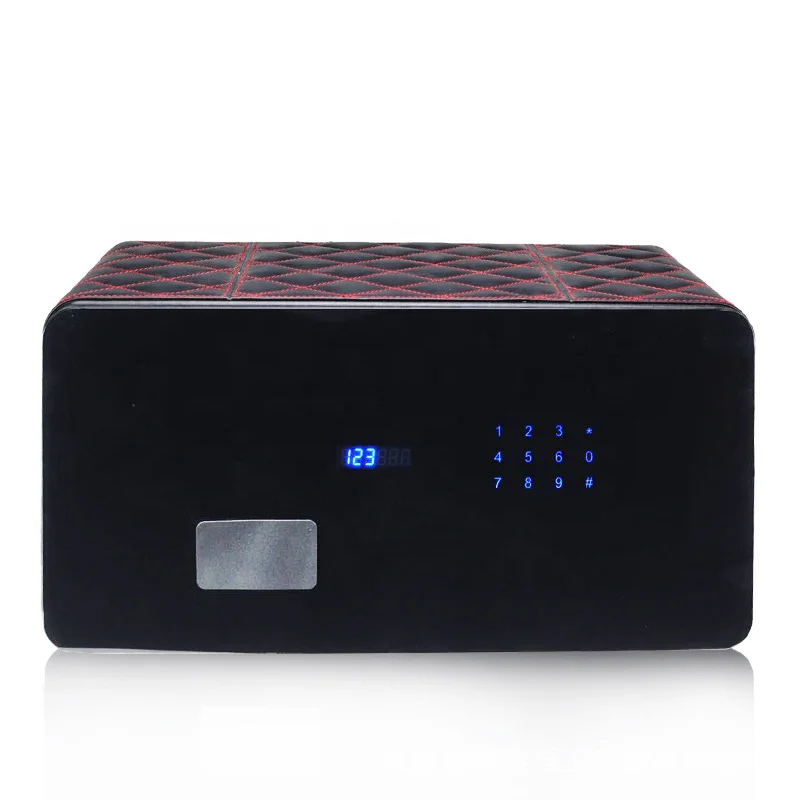 Luxu=ry Large Metal Rotating Watch Winding Case 8 Slots Smart Digital Password Key Unlock Automatic Watch Winder Safe With Light