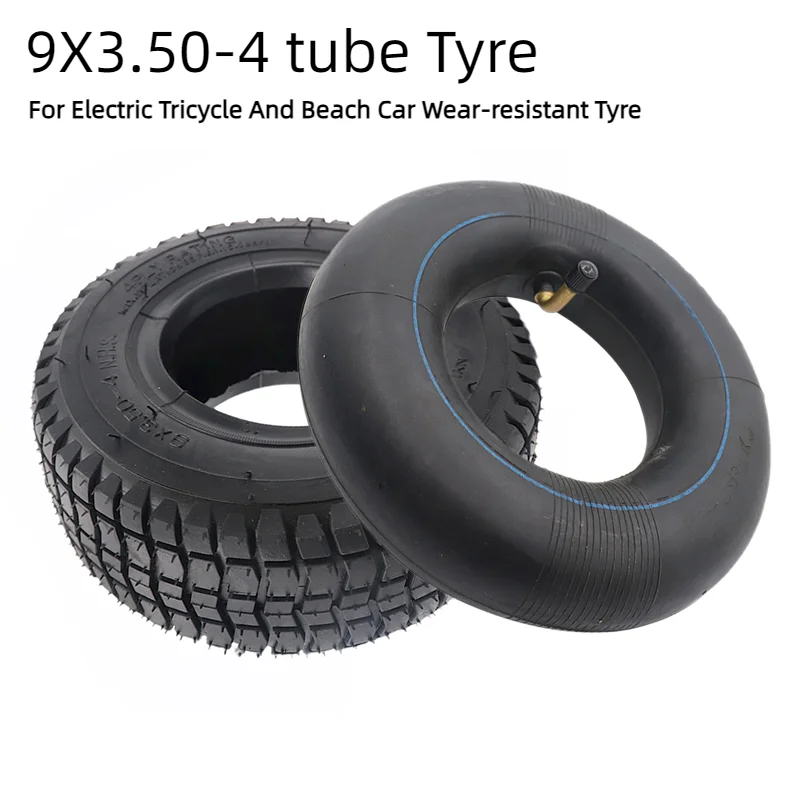 Electric Scooter 9x3.50-4 Tire 9-inch 9*3.50-4 Inner Tube Outer Tire for Electric Tricycle And Beach Car Wear-resistant Tyre