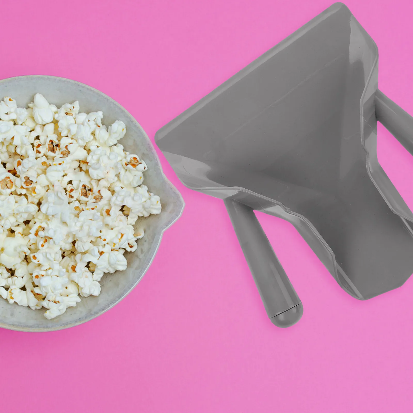 Premium Plastic Popcorn Scoop Kitchen Food Scoop for Popcorn Machines Supermarkets Bars Restaurants Scooper for Nuts Beans