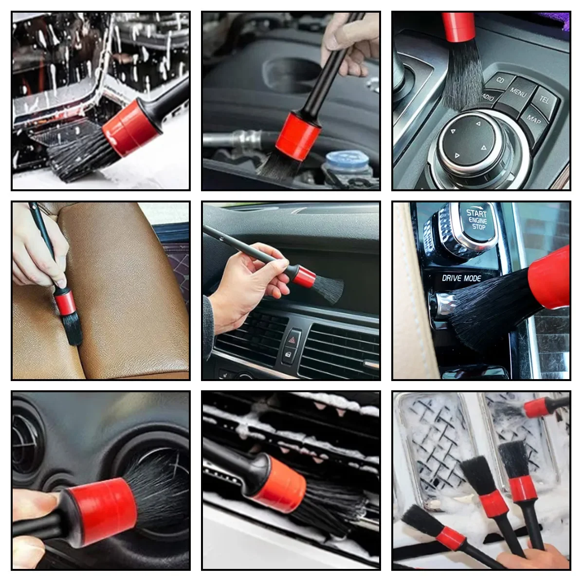 126-Piece Car Detail Cleaning - Dirt Brush Interior บทวิจารณ์และราคา