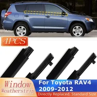 Para Toyota RAV4 2009-2012 burlete para ventana cinturón embellecedor impermeable delantero trasero ventana exterior tiras de goma de sellado de vidrio