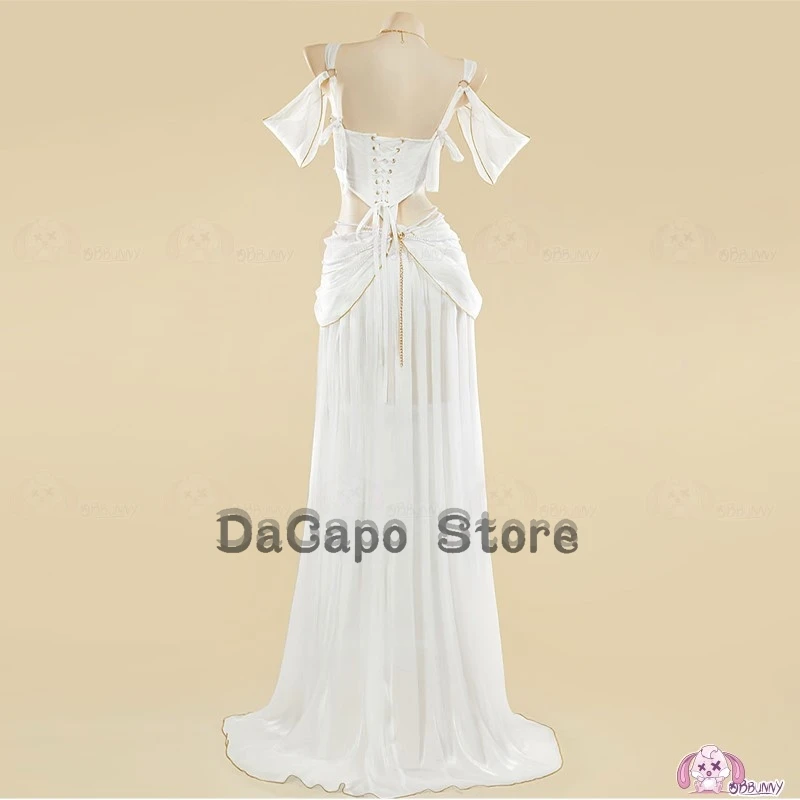 Белое длинное платье богини, наряд для косплея священницы, танцовщица, косплей, женская одежда, Греция, классическая мифологическая ролевая игра на Хэллоуин
